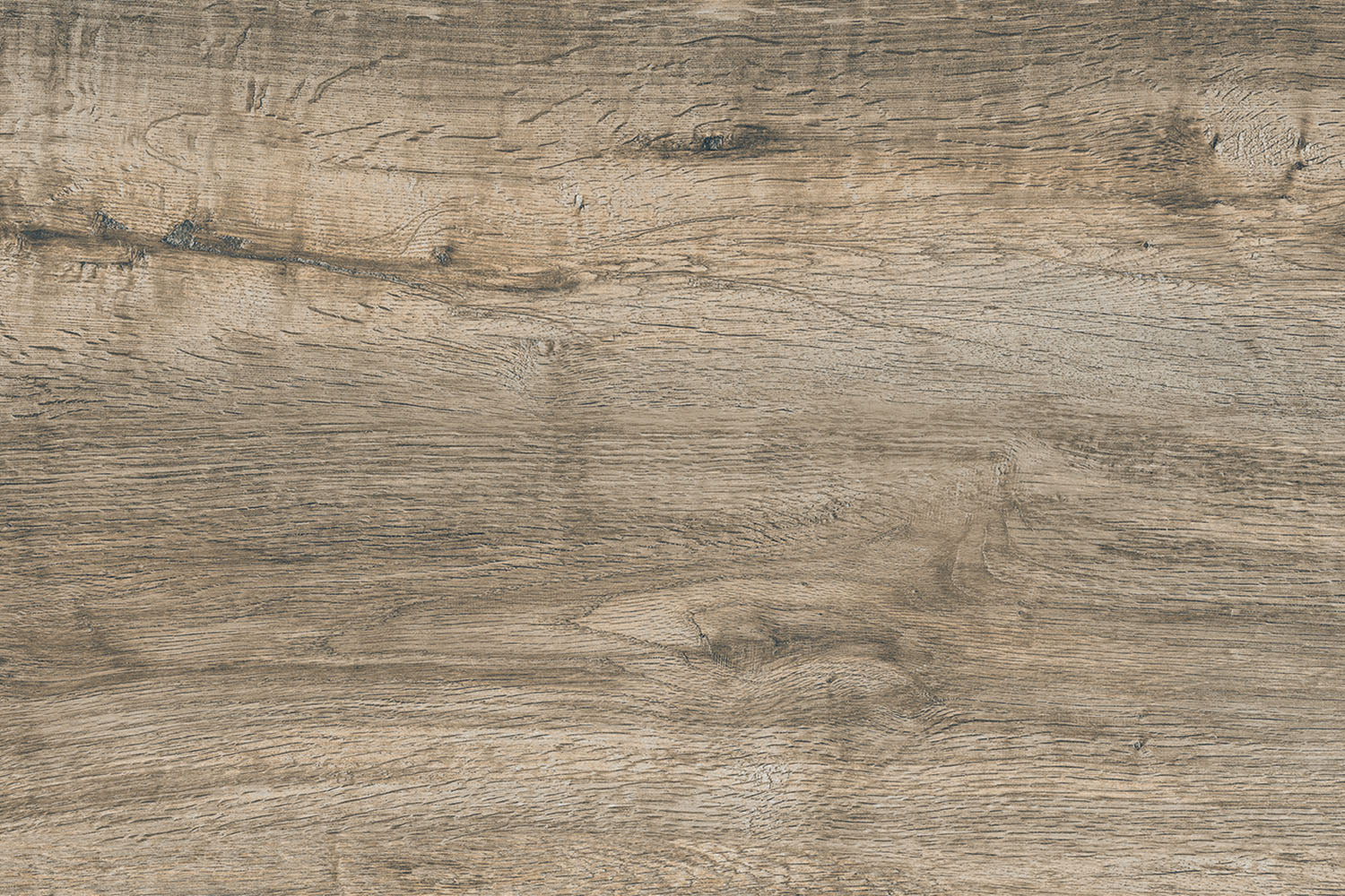 CeramicLine³-Terrassenplatte in beiger Naturstein-Optik von Woehe & Heydemann mit Holz Oberfläche