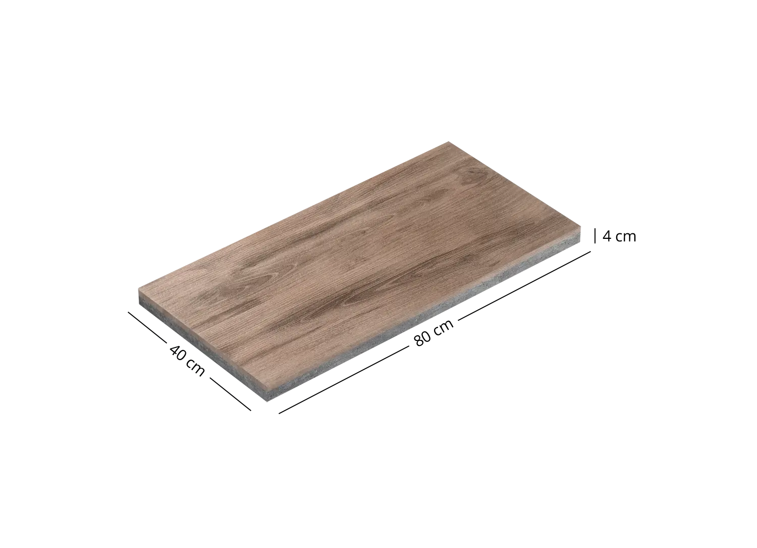 Woehe & Heydemann Holzoptik Formate Terrassenplatte 49184