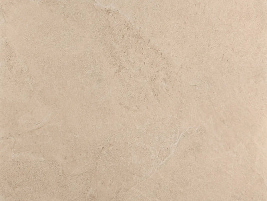 CeramicLine³-Terrassenplatte in beiger Naturstein-Optik von Woehe & Heydemann - ohne Struktur