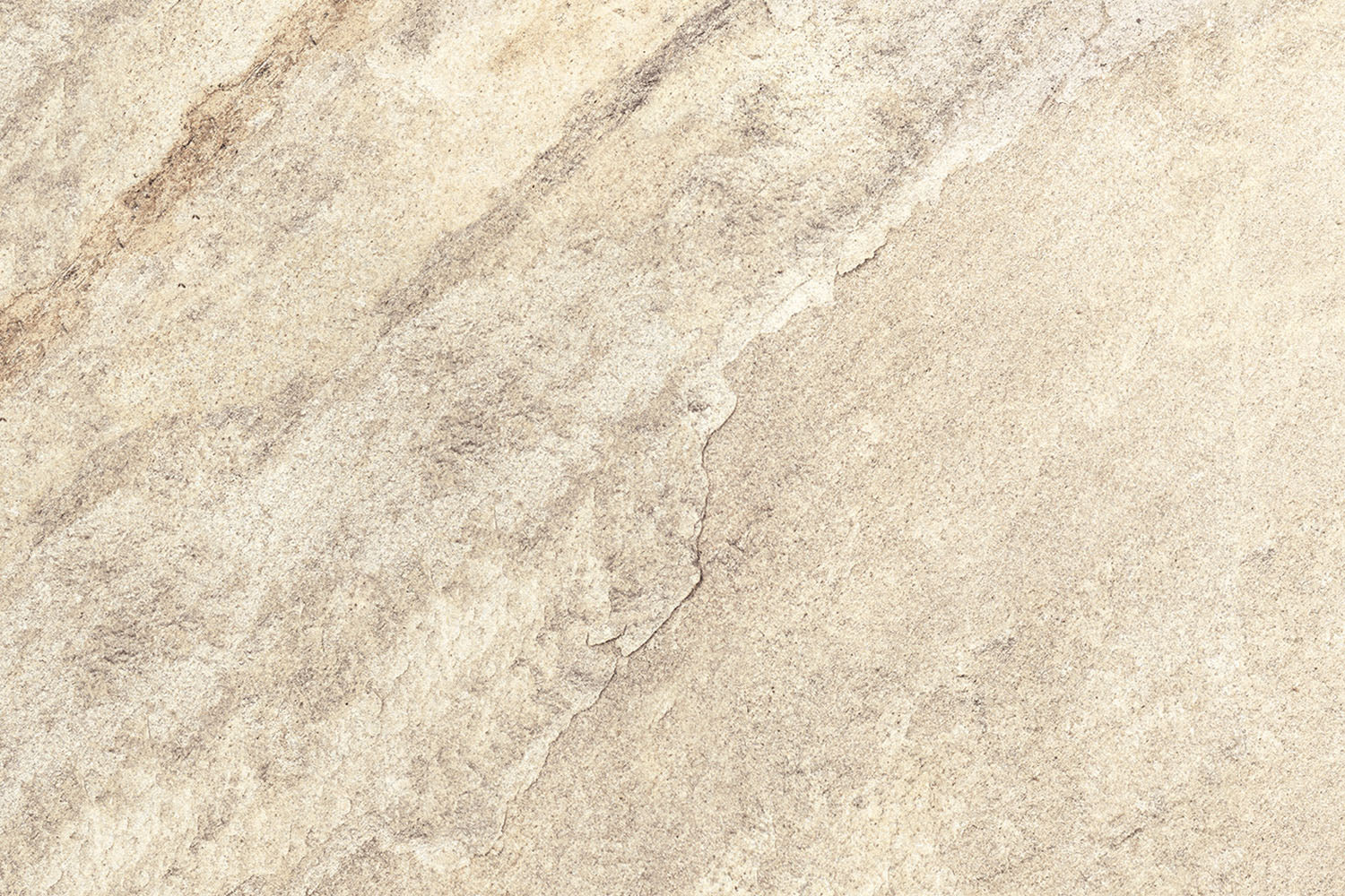 CeramicLine³-Terrassenplatte in beiger Naturstein-Optik von Woehe & Heydemann mit feiner Oberfläche