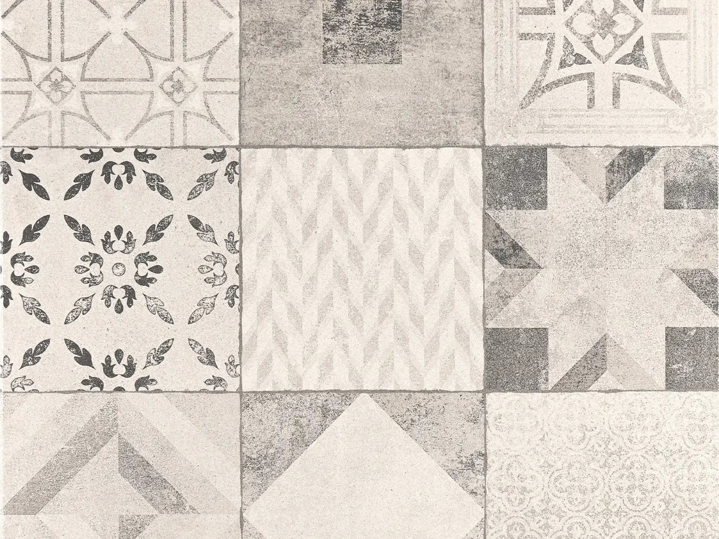 CreativeLine-Terrassenplatte in grauer Mosaik-Optik von Woehe & Heydemann - ohne Struktur