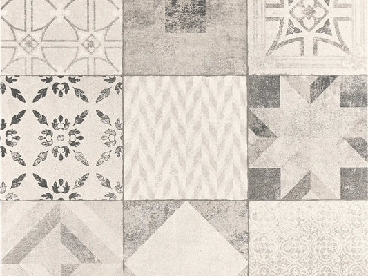 CreativeLine-Terrassenplatte in grauer Mosaik-Optik von Woehe & Heydemann - ohne Struktur