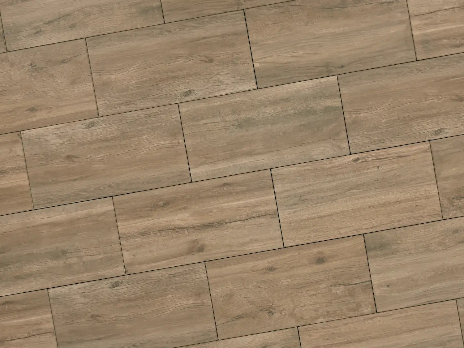 Verlegte NanoLine-Platten in grau von Woehe & Heydemann in 40x80. Holz-Optik mit harmonischer Linienführung.