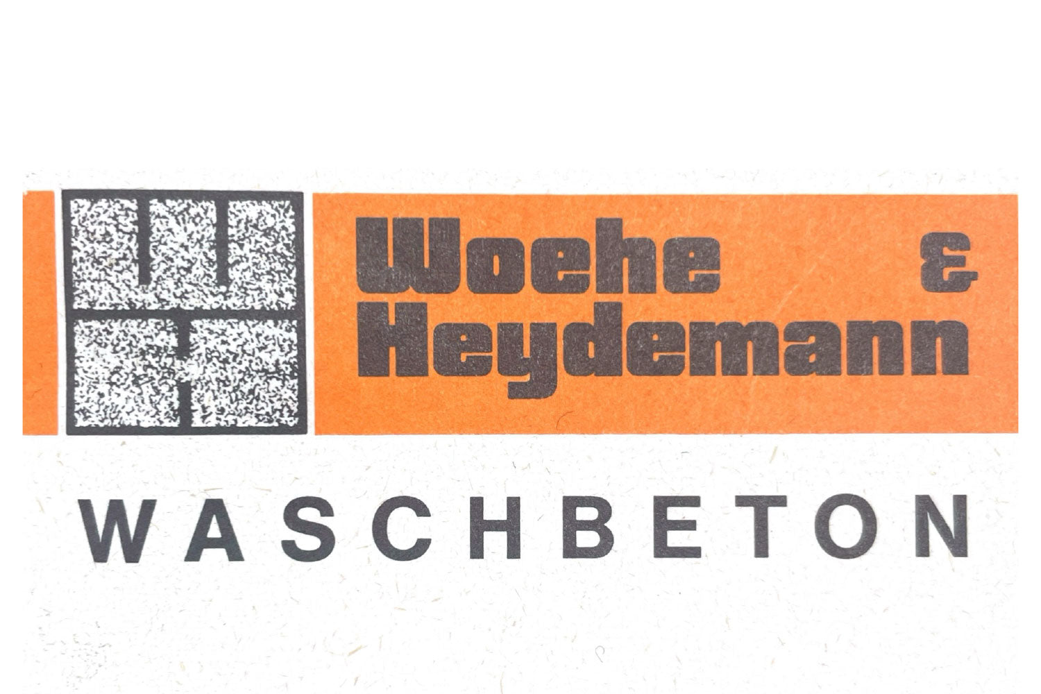 Logo 1961 Woehe & Heydemann Waschbeton 