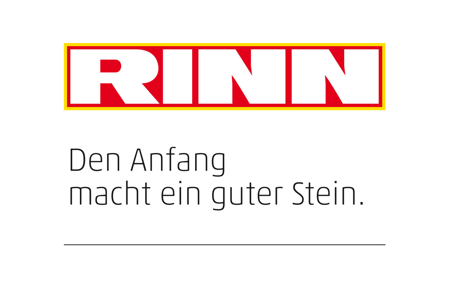 Logo RINN Den Anfang macht ein guter Stein Partner von Woehe & Heydemann