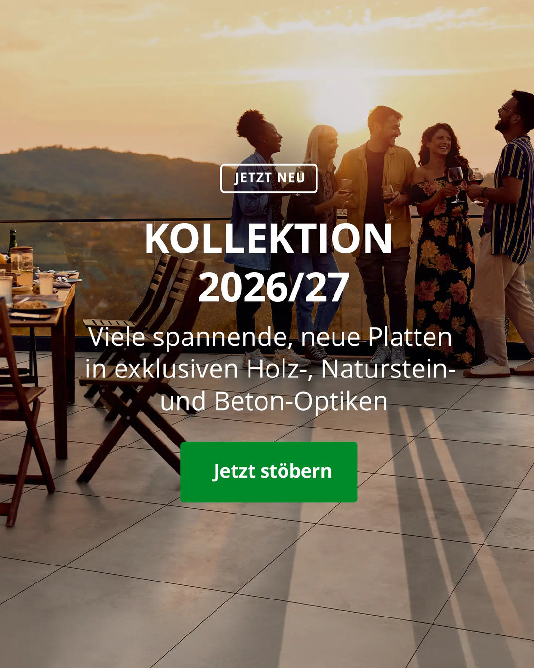 Woehe und Heydemann Neuheiten Katalog Terrassenpatten Holzoptik Betonoptik Natursteinoptik Kollektion 2026 2027