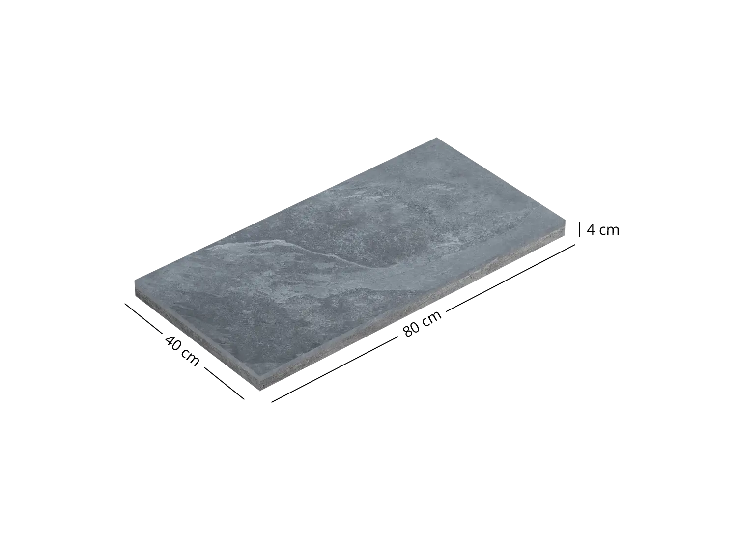 Woehe & Heydemann Betonoptik 
Formate Terrassenplatte 23684