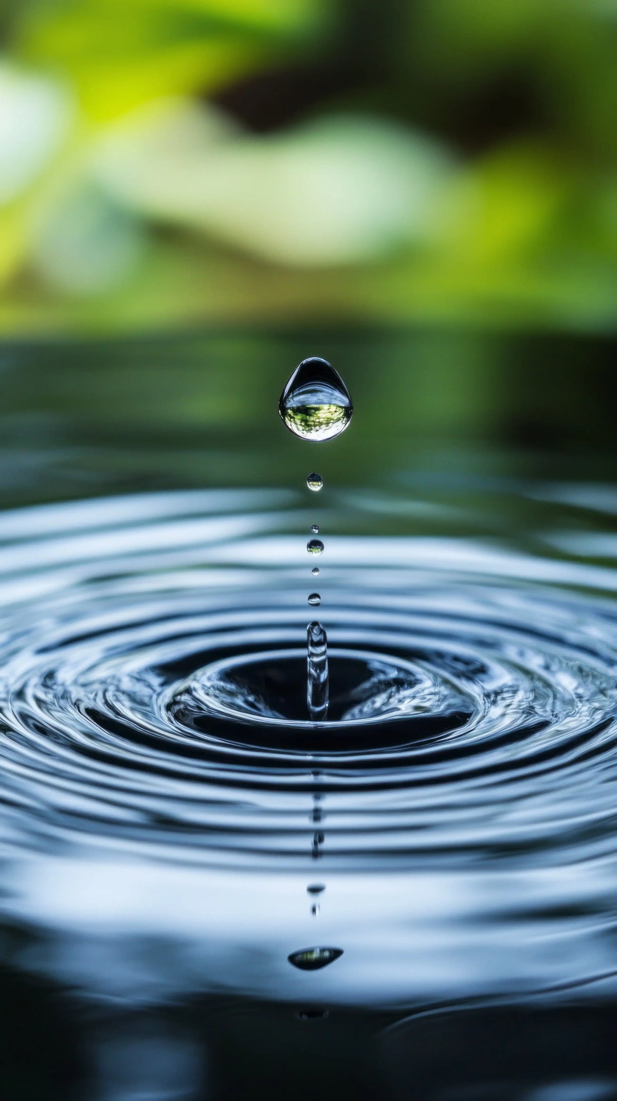 Woehe & Heydemann Stimmungsbild eines Wassertropfens zu Ressourcen und Kreislaufwirtschaft im Nachhaltigkeitsbericht 2023