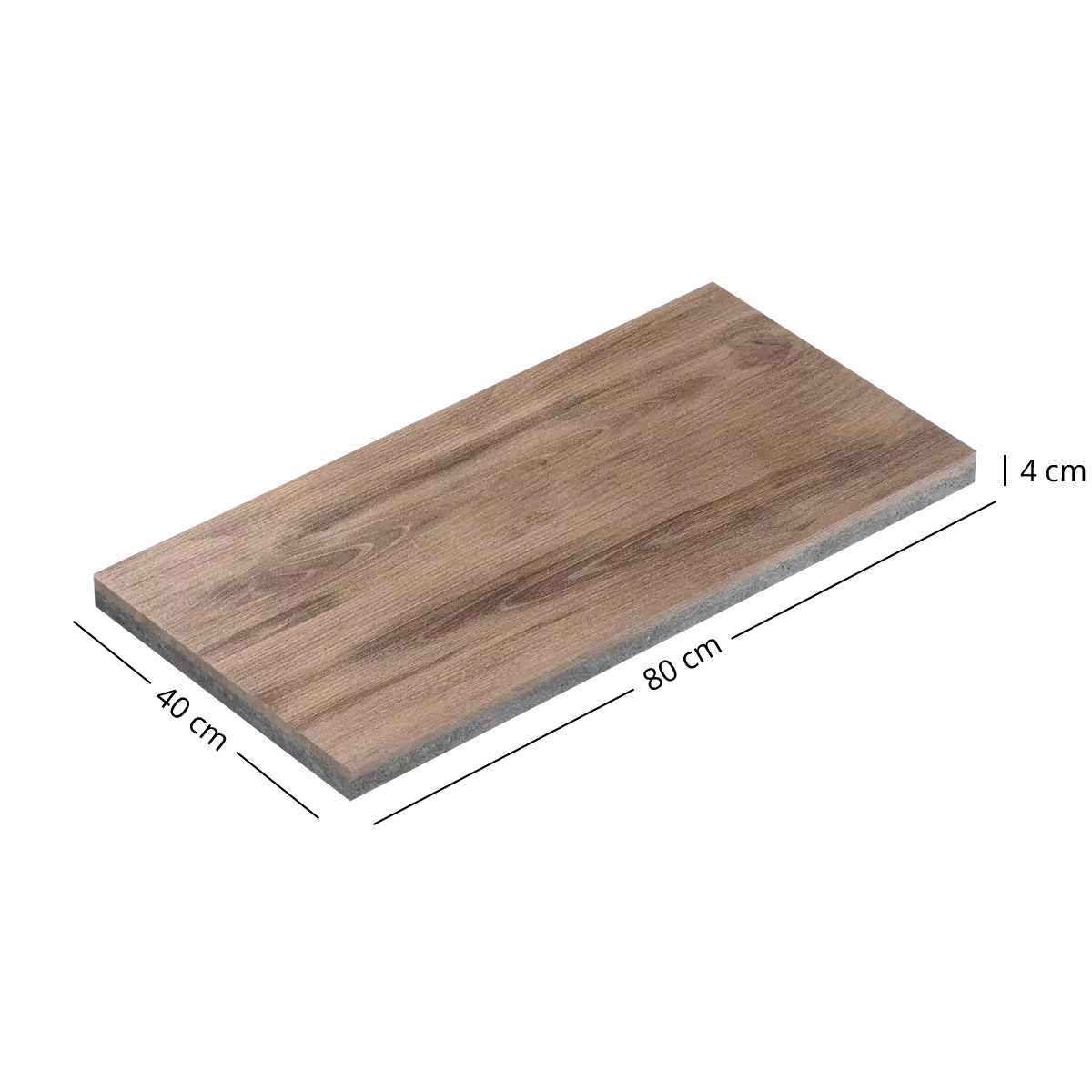 Woehe & Heydemann Terrassenplatten Holzoptik Format 491 80x40cm