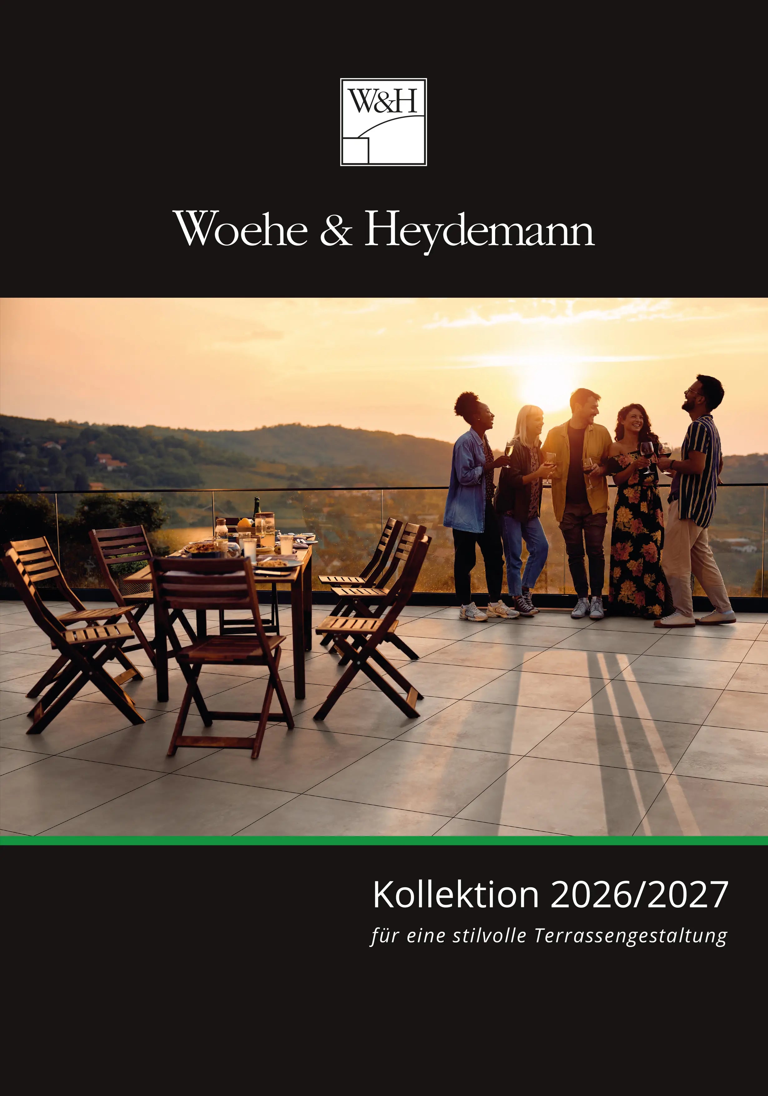Woehe Heydemann Terrassenplatten Katalog 2026/2027 Deckblatt Online Version