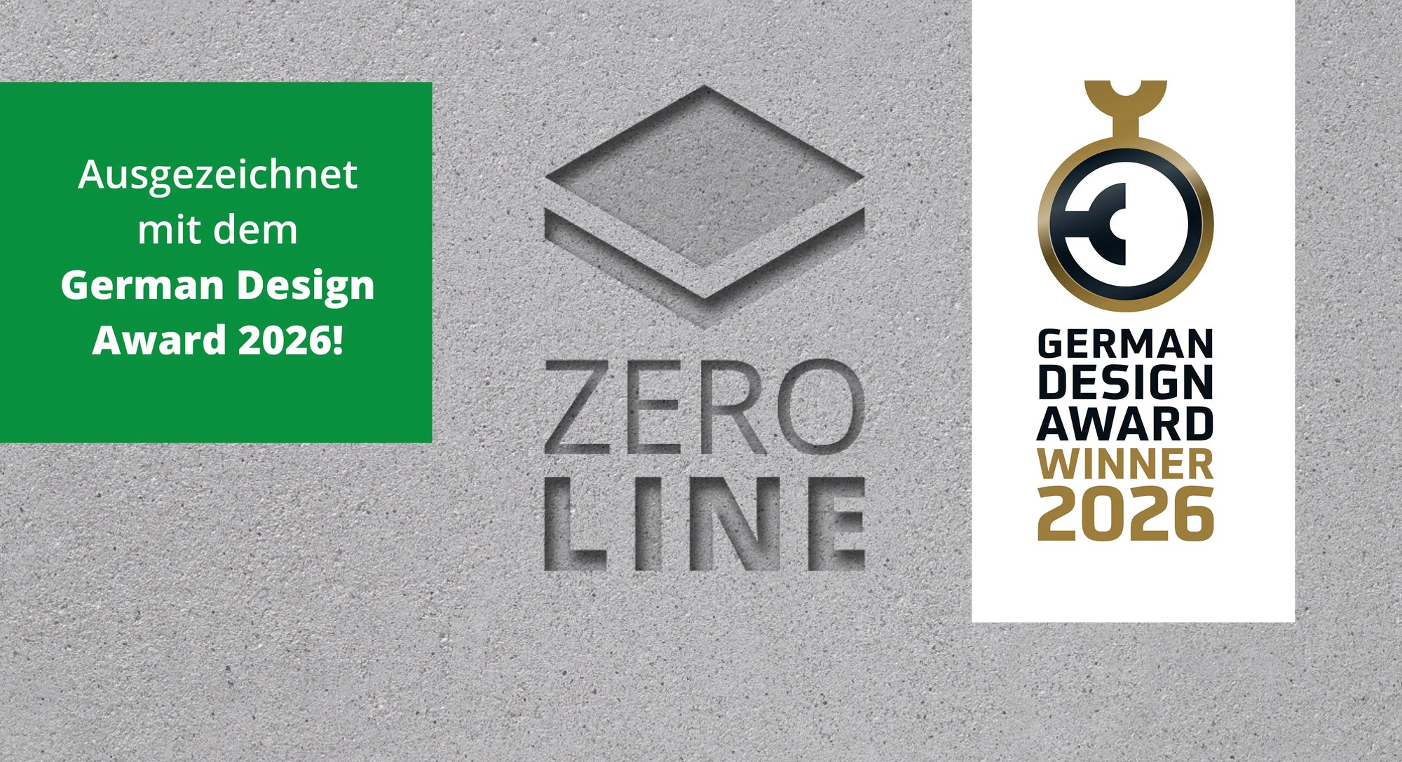 ZeroLine German Design Award Terrassenplatte