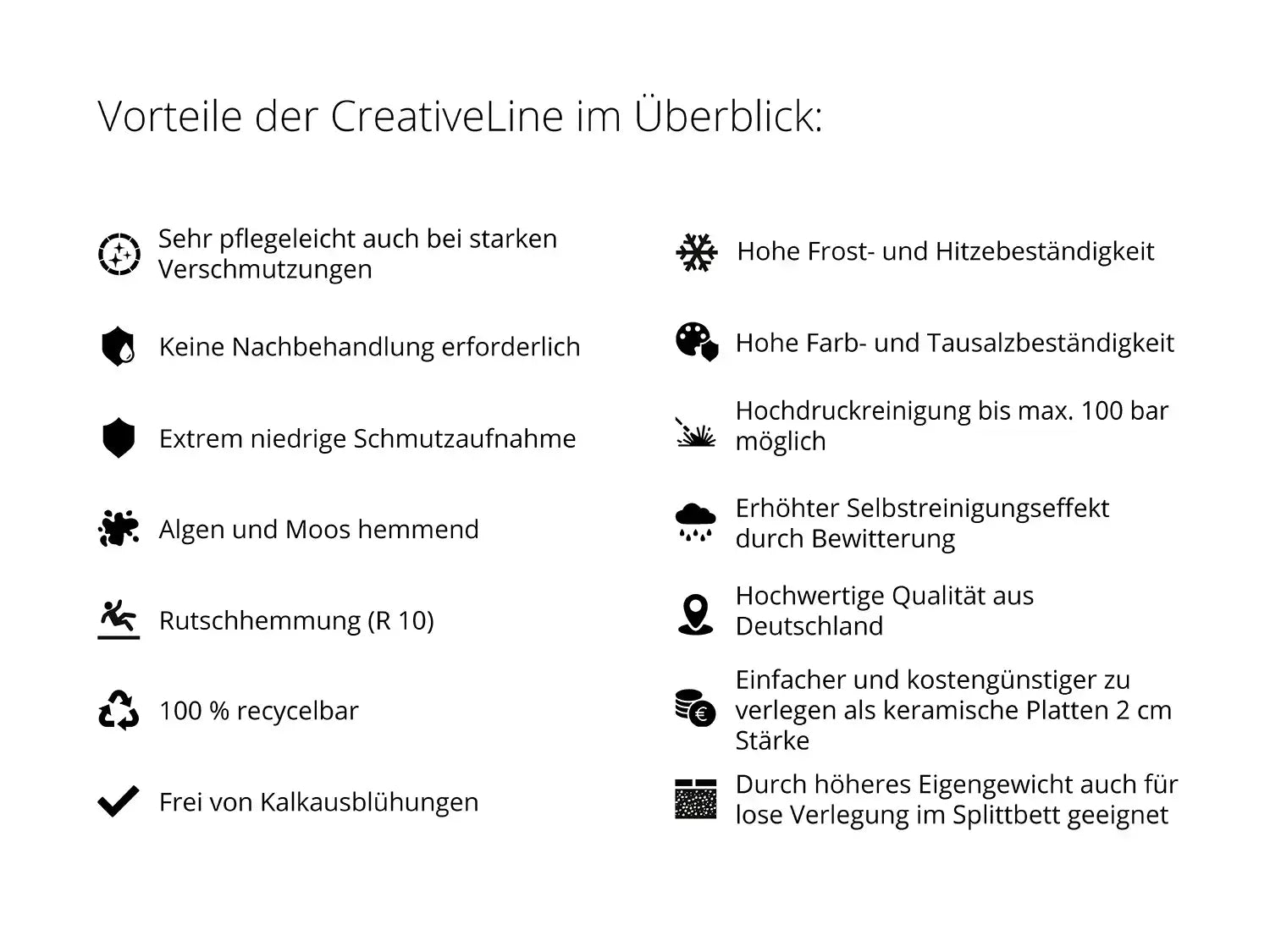 Woehe und Heydemann  Terrassenplatten Vorteile Beton CreativeLine