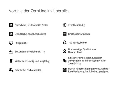 Woehe und Heydemann  Terrassenplatten Vorteile Beton ZeroLine nachhaltig CO2-reduziert 