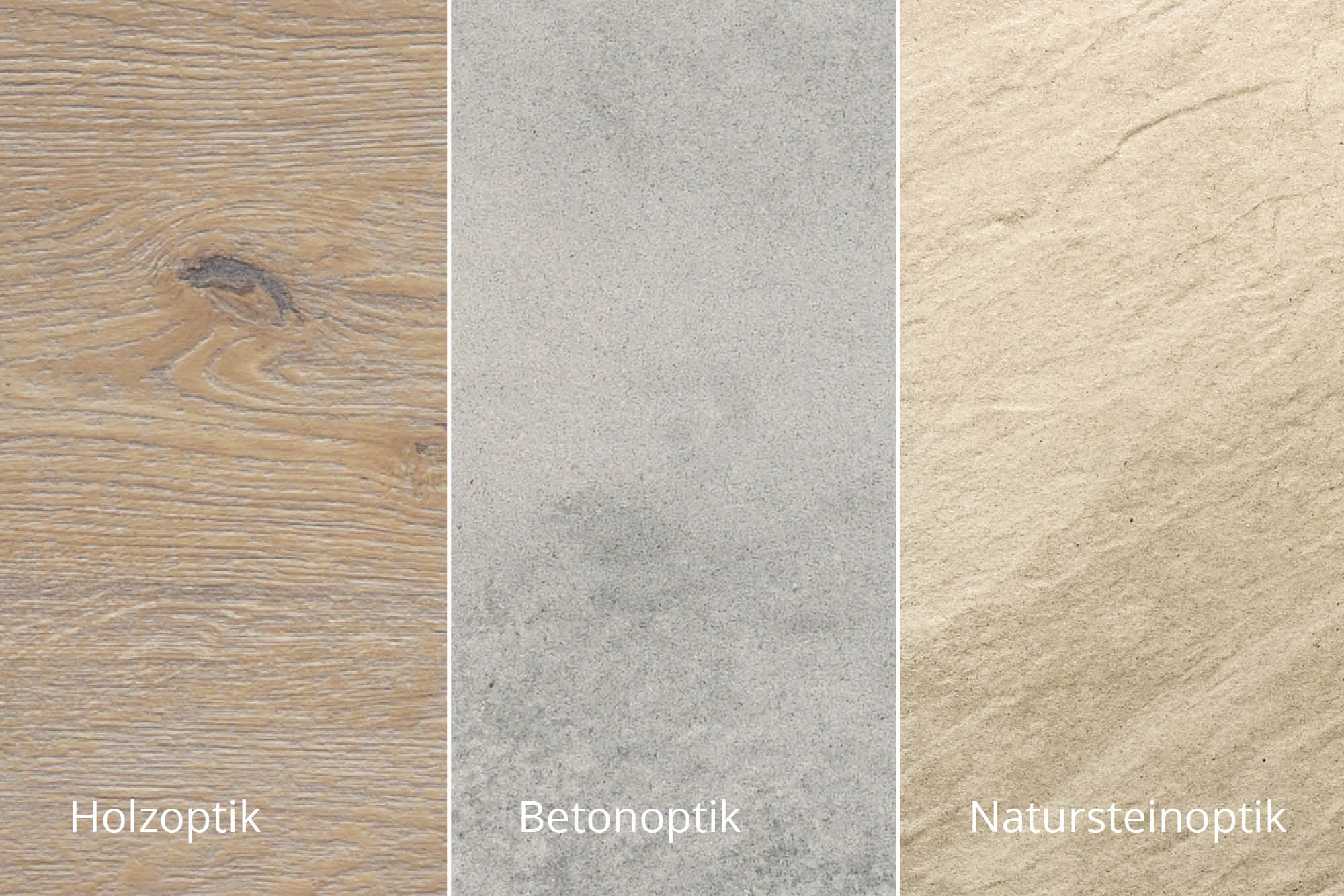 Neue Drucktechnologie von Woehe & Heydemann für Terrassenplatten mit besonders detailreichen Holz-, Beton- und Natursteinoptiken