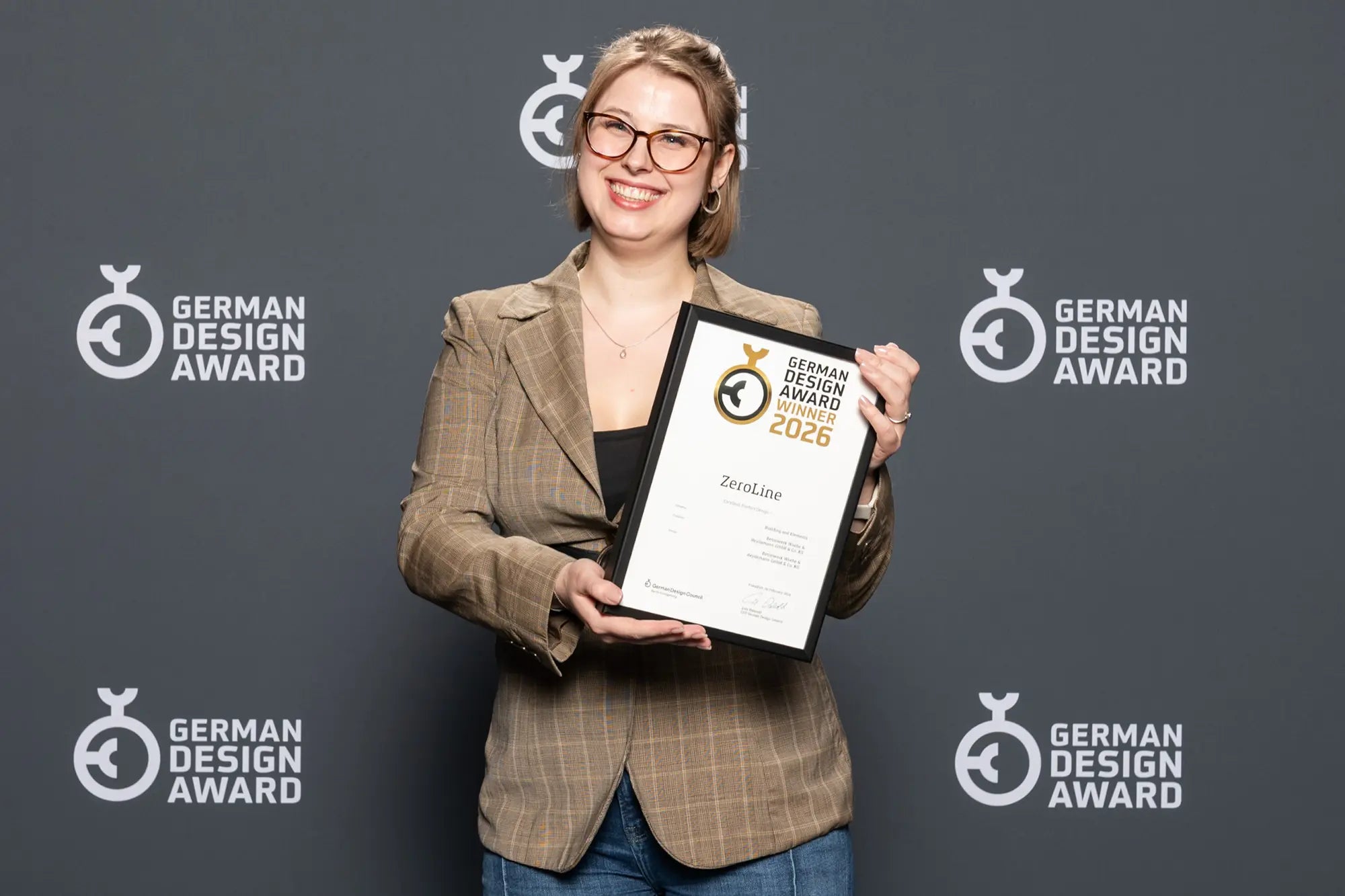 Unsere ZeroLine ist mit dem German Design Award 2026 ausgezeichnet